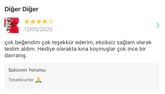 çok beğendim çok teşekkür ederim, eksiksiz sağlam olarak teslim aldım. Hediye ol